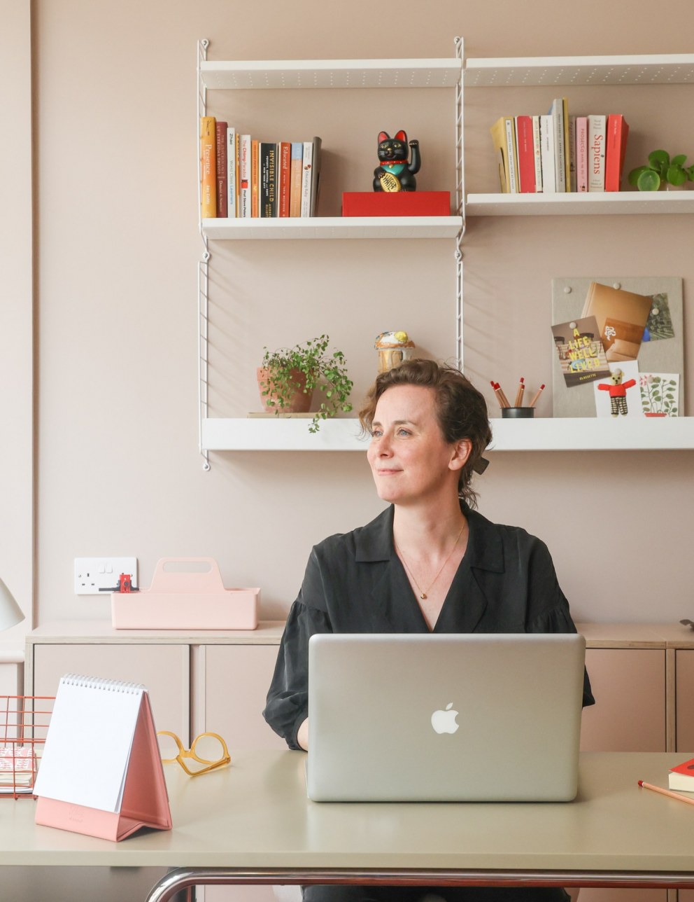Headteacher's Office, Chancery Lane | A happy teacher sitting at her desk | Interior Designers